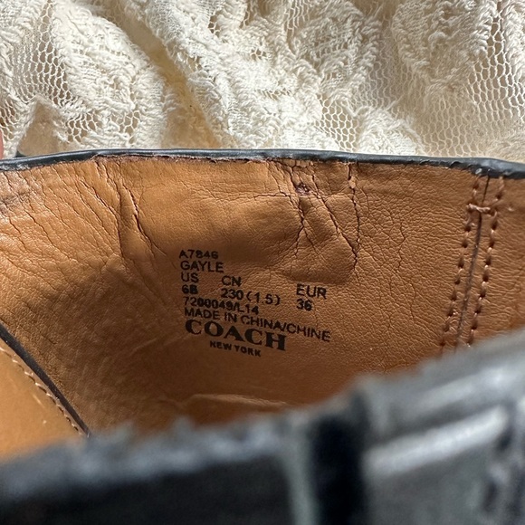 Coach size 6 leather wedges - Picture 5 of 6